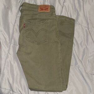 Levi's Womens Olive Jeans
